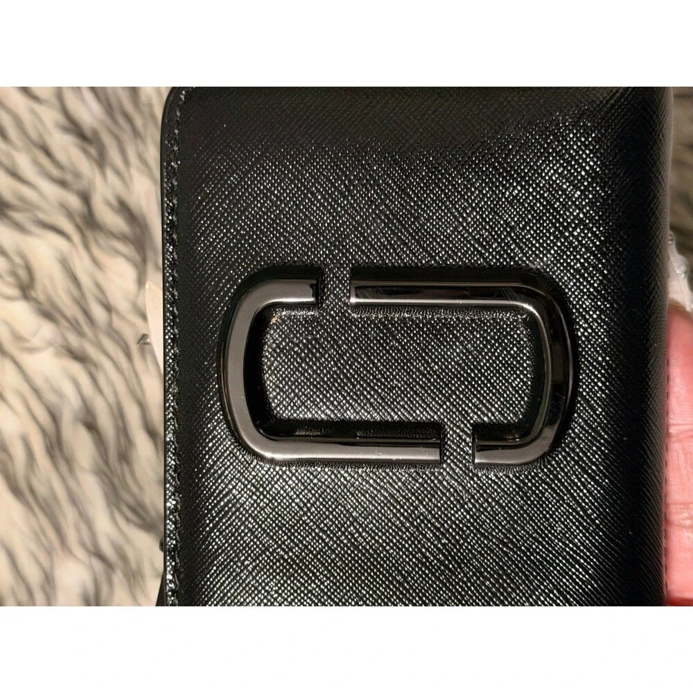 Marc Jacobs Snapshot Dtm Wallet - Black Saffiano Leather